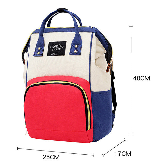 Mother And Baby Bag, Simple And Large Capacity, Portable Backpack, Multifunctional, Fashionable, Casual Backpack, Mommy Bag