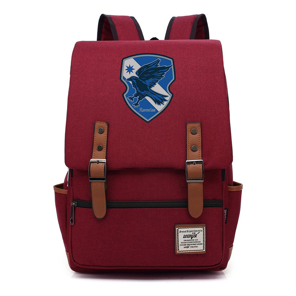 School Of Magic Printed Youth Schoolbag Leisure Belt Buckle Classic Backpack