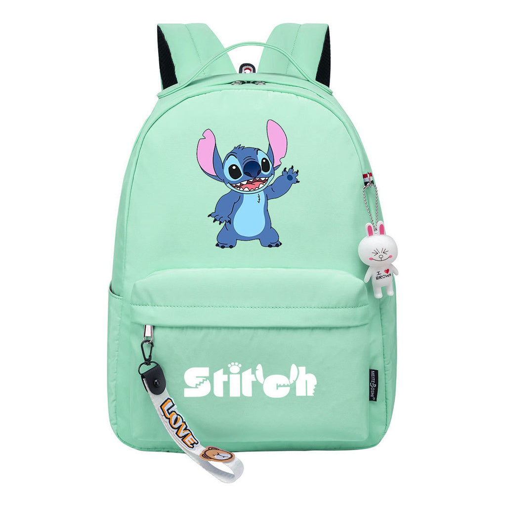 Interstellar Baby Stitch Printed Student Backpack, Casual Travel Bag, Girl Backpack