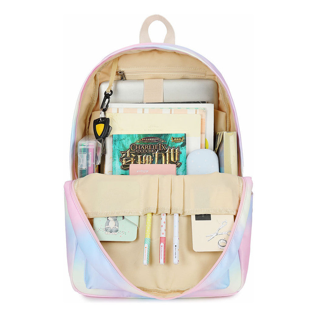 Teenage Student Girl Backpack Lunch Bag Three Piece Set Backpack Set