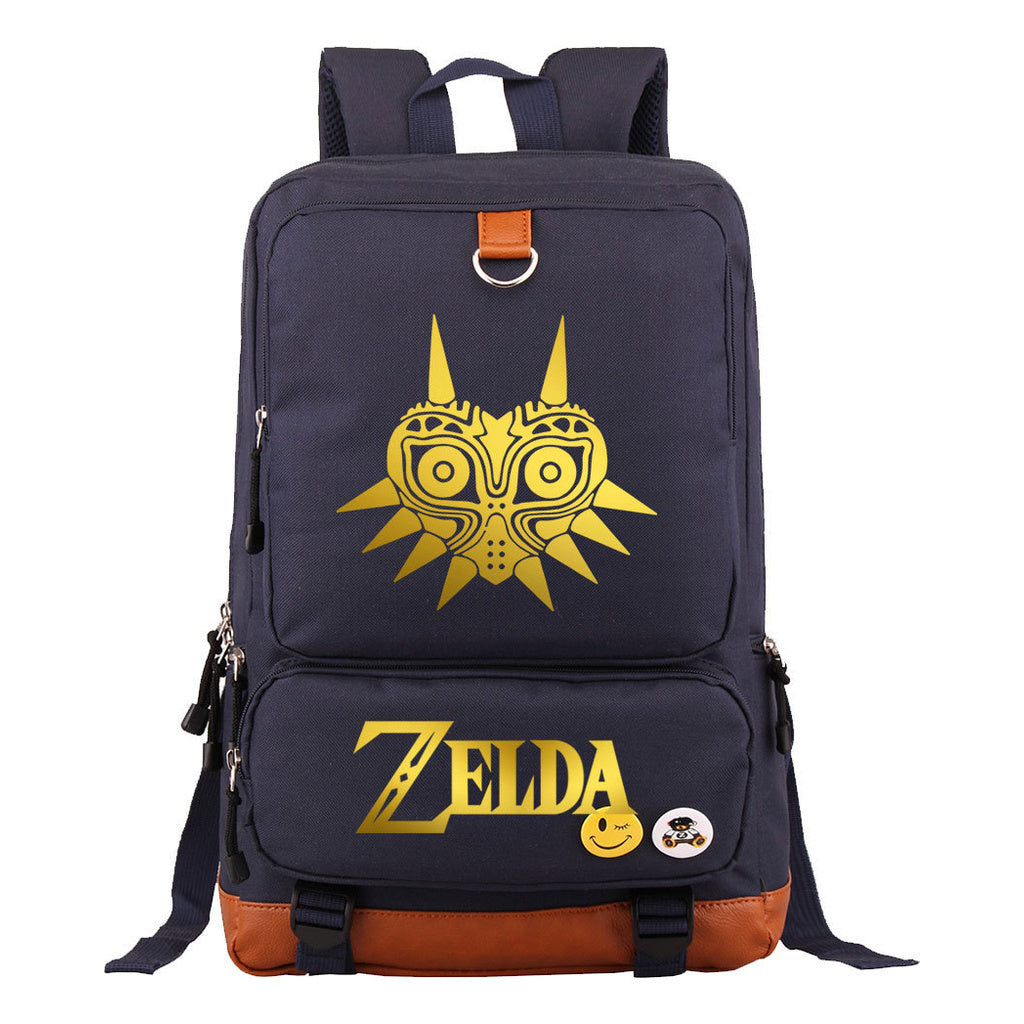 Golden Selda Kingdom Tear Print Youth Student School Bag Travel Bag Shoulder Travel Backpack