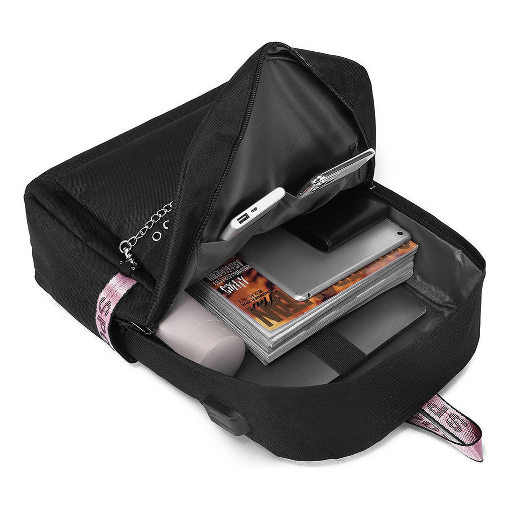 Usb Youth Student Backpack For Boys And Girls Leisure Travel Backpack