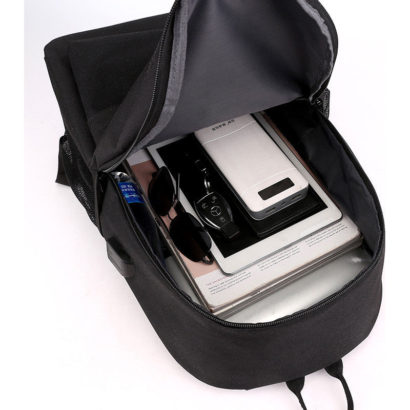 Fashionable Naruto Usb Password Lock Youth Student School Bag Three Piece Backpack Set