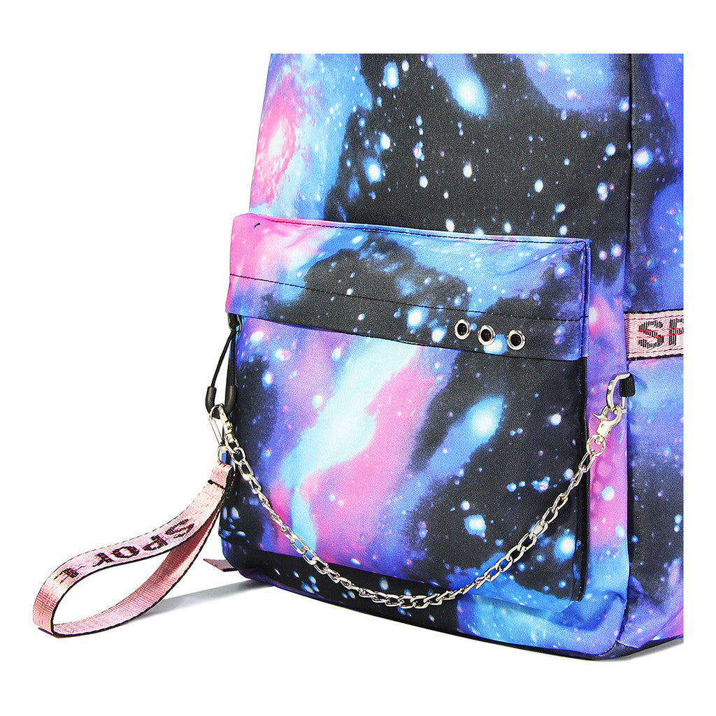 Fashion School Of Witchcraft And Wizardry Badge Usb Youth Student Backpack For Men And Women's Leisure Travel Backpack