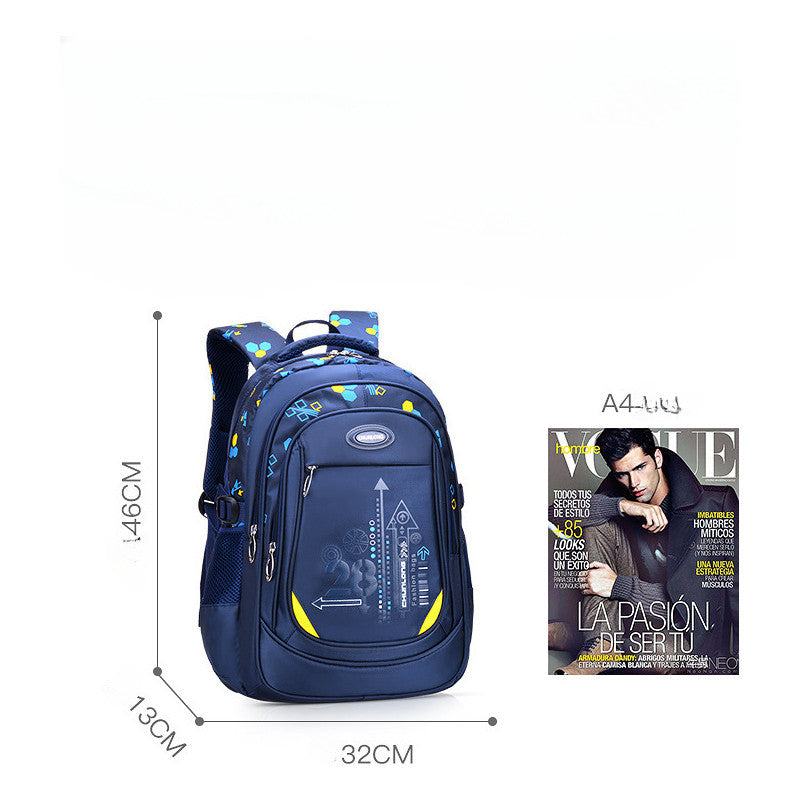 Elementary School Backpack For Girl With Splash Proof And Large Capacity For Breathability
