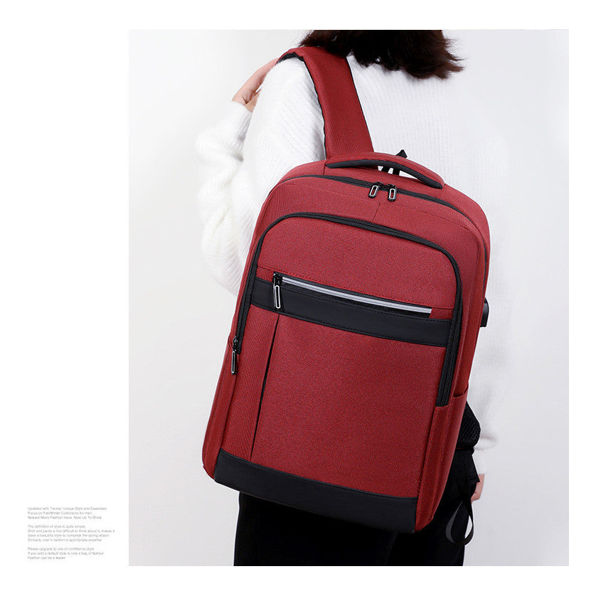 Backpack, Large Capacity Travel Bag, Business Computer Bag, Male Student Backpack, Simple And Casual Backpack