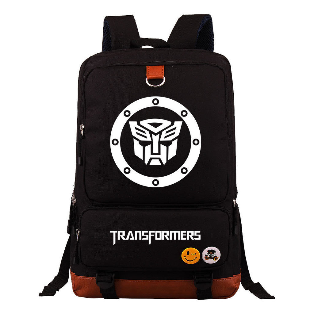 Cartoon Anime Transformation Mecha Student Backpack, Men's And Women's Backpack, Travel Bag