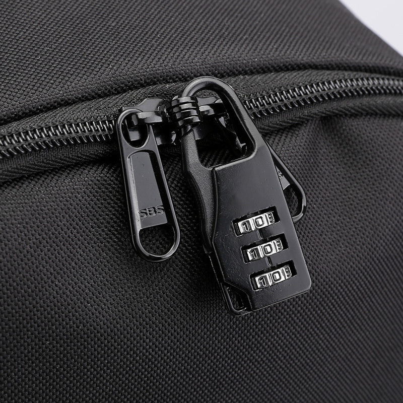 Usb Password Lock Youth Student Backpack Three Piece Set For Men And Women's Backpack Set