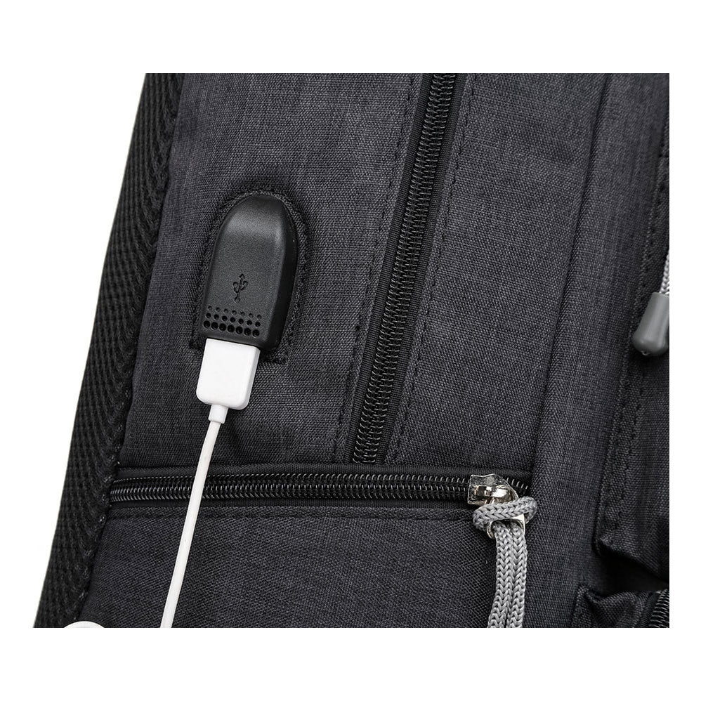 Printed Usb Youth School Bag Leisure Travel Backpack