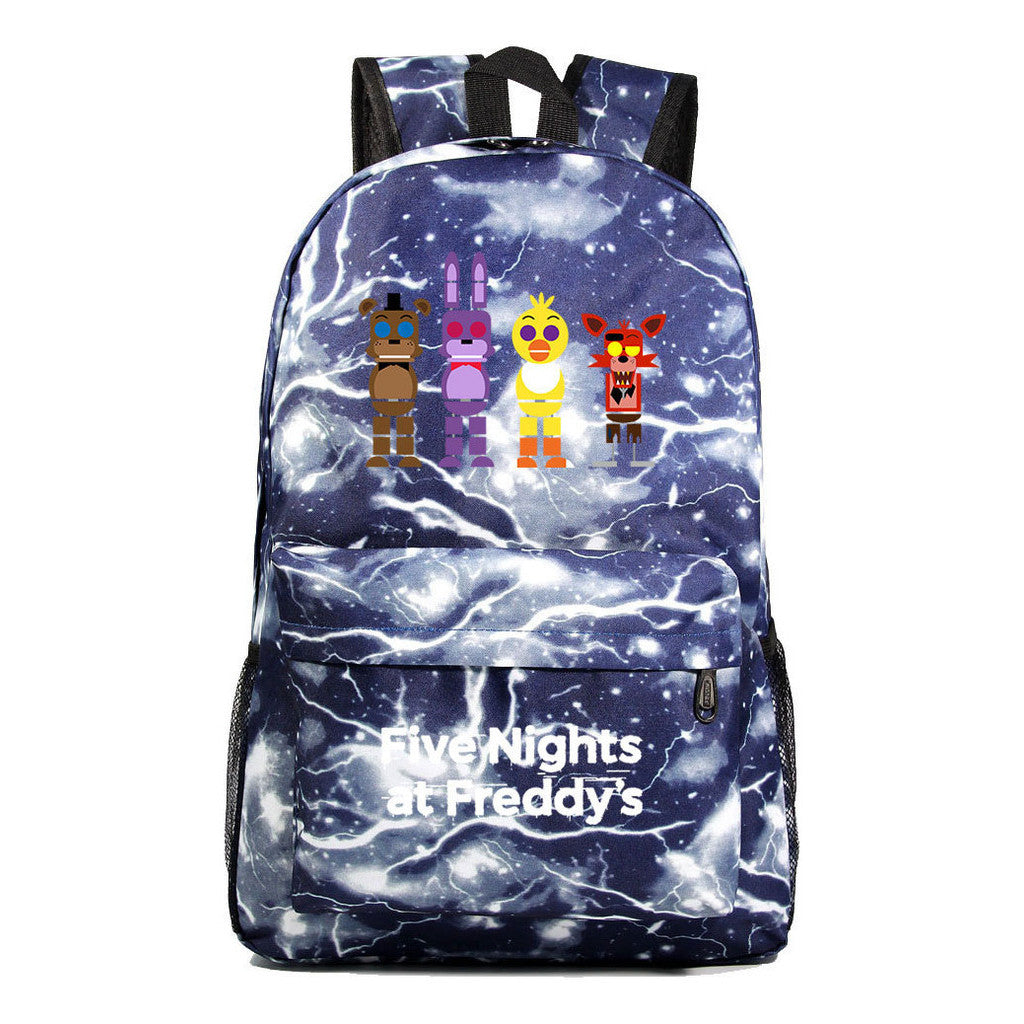 Fashion Toy Bear Game Fashion Starry Sky Youth Student Backpack Men's And Women's Leisure Backpack
