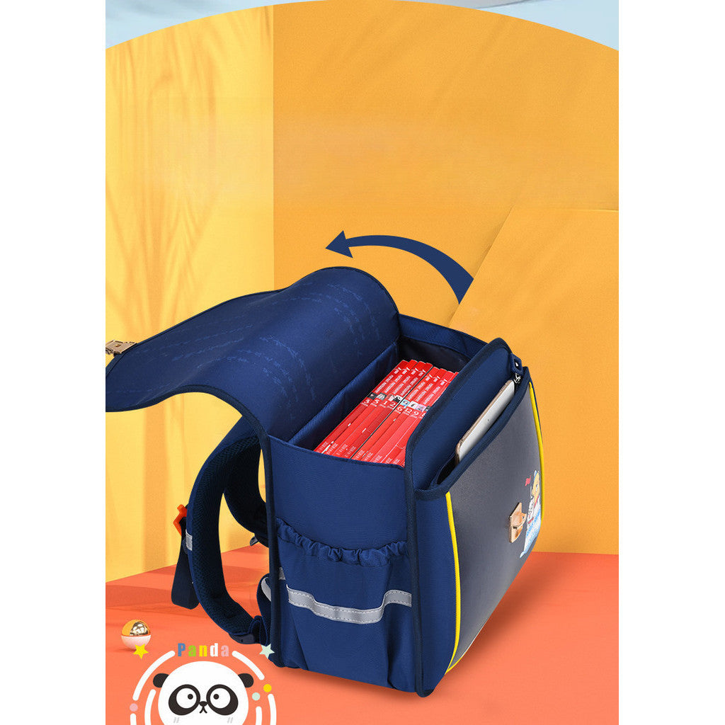 Children's Backpack Cartoon Backpack Horizontal Version Elementary School Backpack Spine Protection