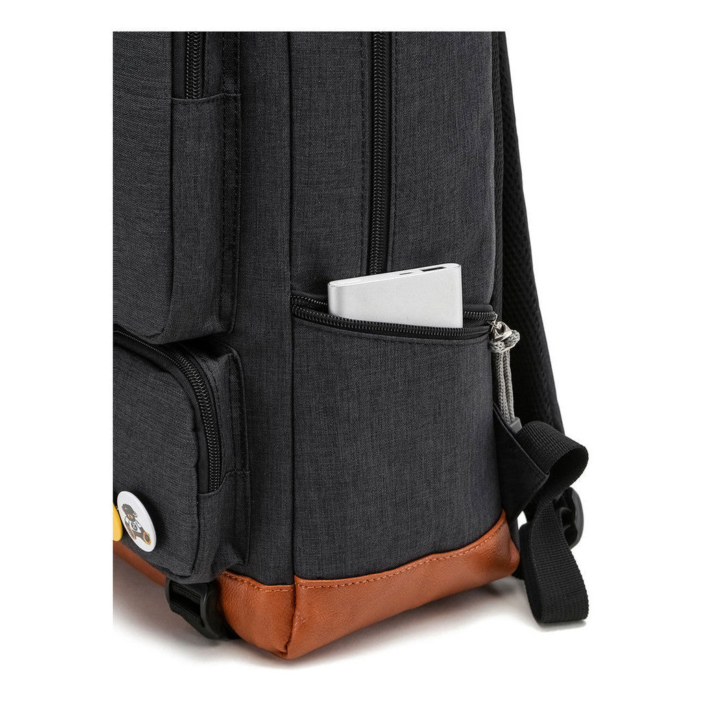 Super Mario Printed Usb Youth Student Backpack For Leisure Travel Backpack