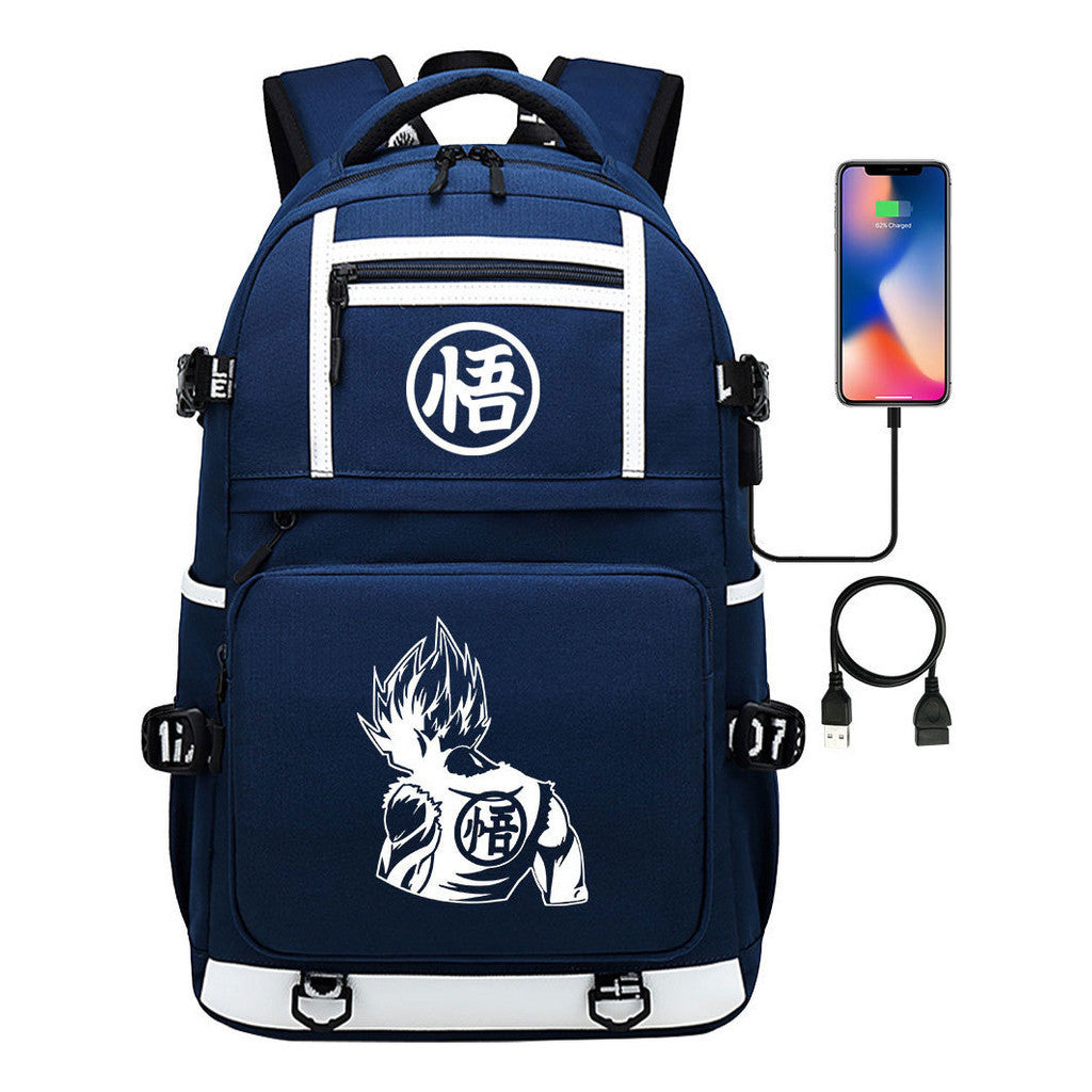 Usb Student Backpack Men's And Women's Backpack Leisure Travel Bag