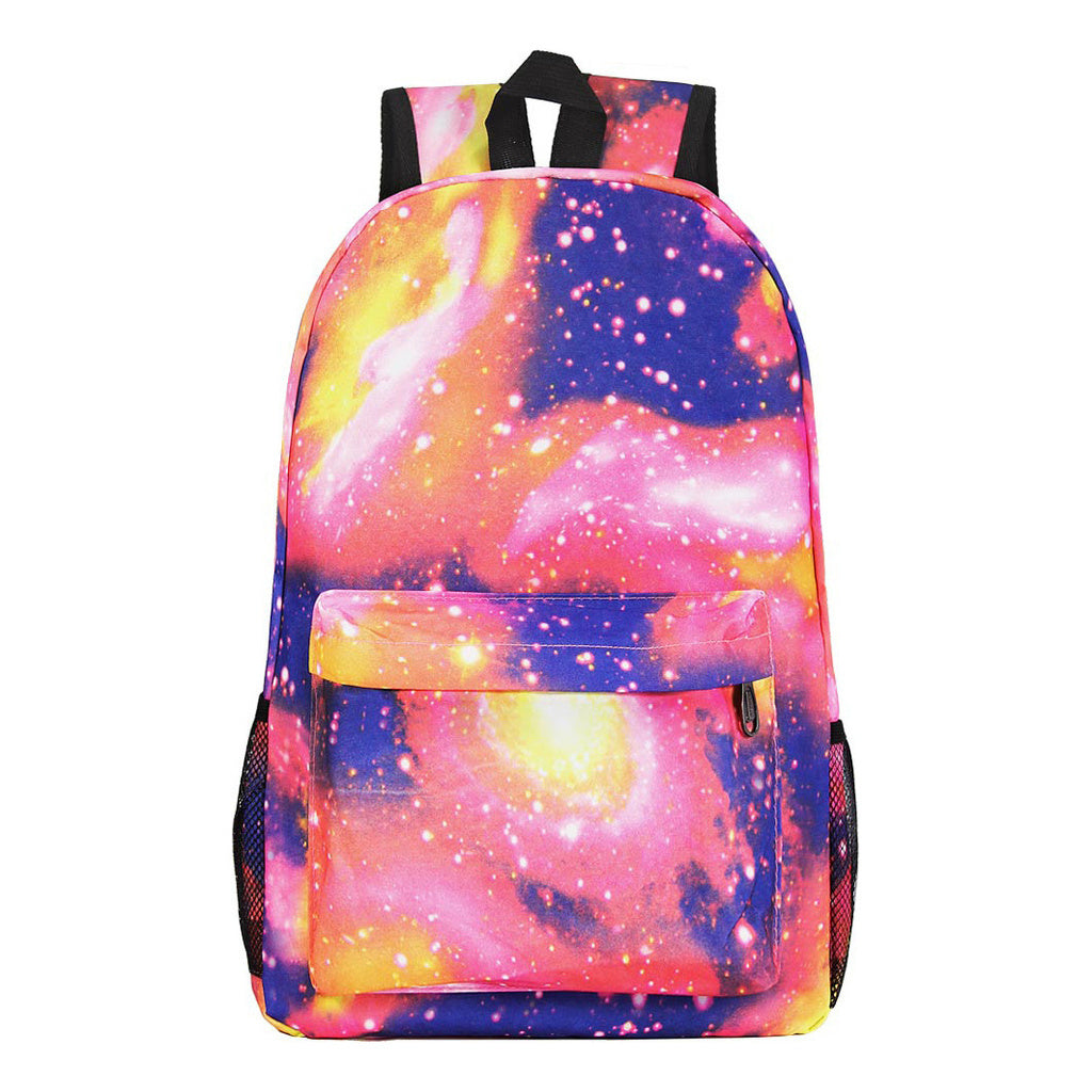 Printed Starry Sky Minimalist Youth Student Backpack For Men And Women's Leisure Travel Backpack