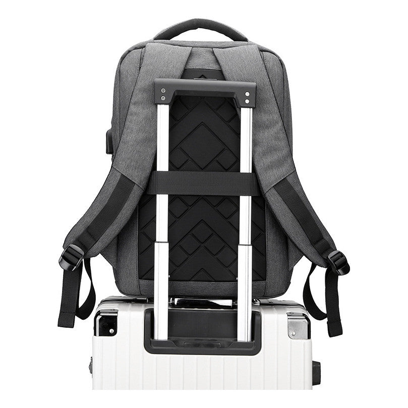 Usb Backpack, Large Capacity Computer Bag, Casual Student Backpack, Minimalist Travel Bag