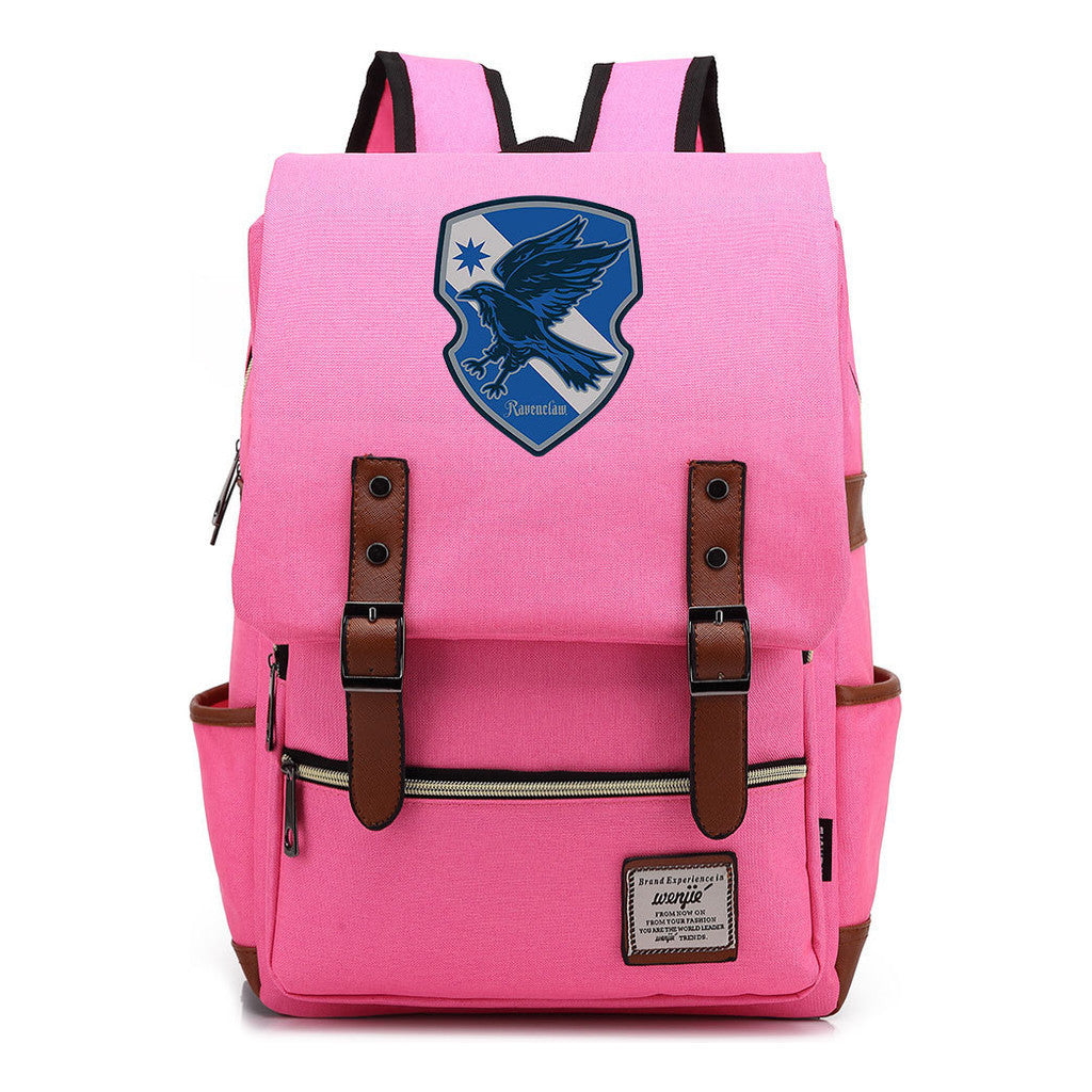 School Of Magic Printed Youth Schoolbag Leisure Belt Buckle Classic Backpack