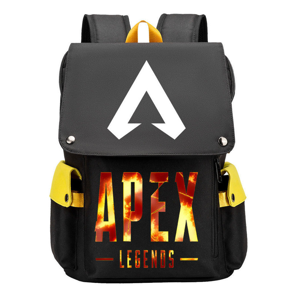 Apex Hero Print Usb Charging Head Youth School Bag Casual Backpack