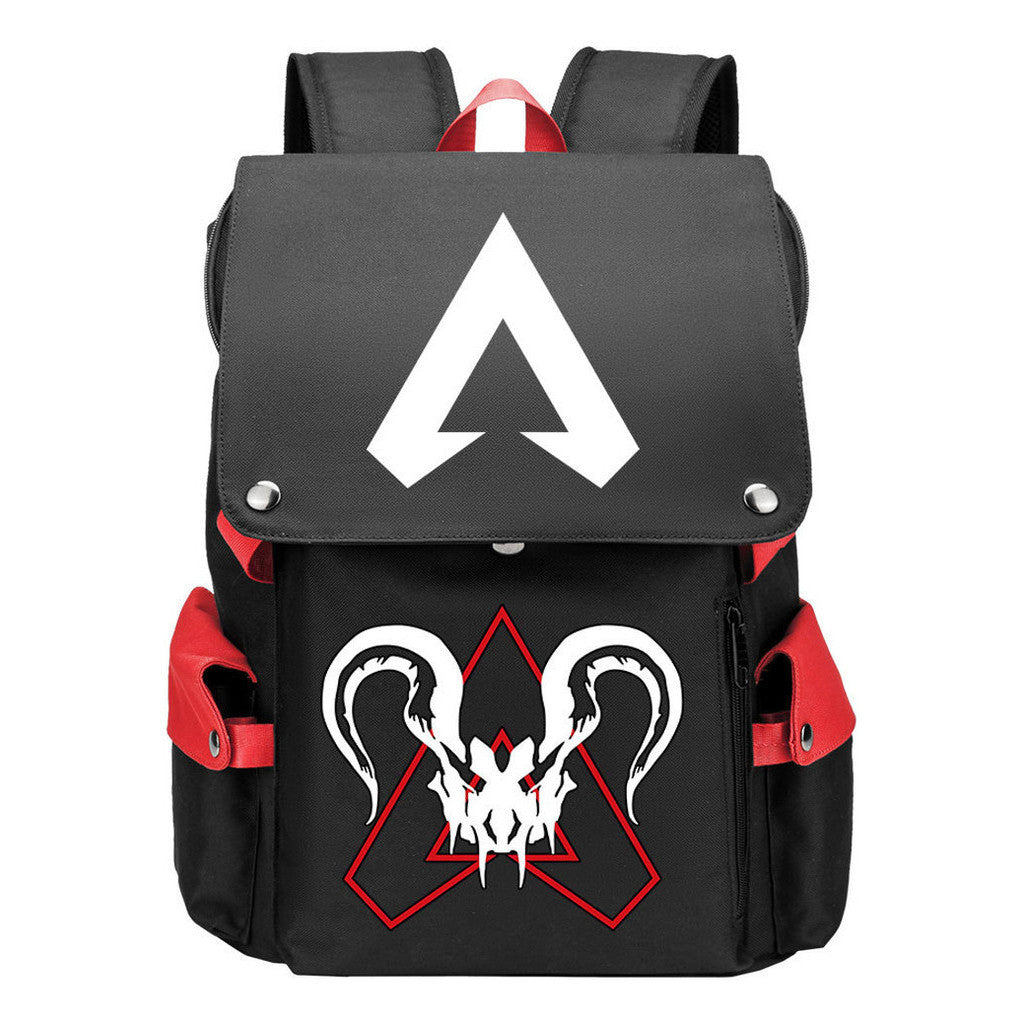 Apex Hero Print Usb Charging Head Youth School Bag Casual Backpack