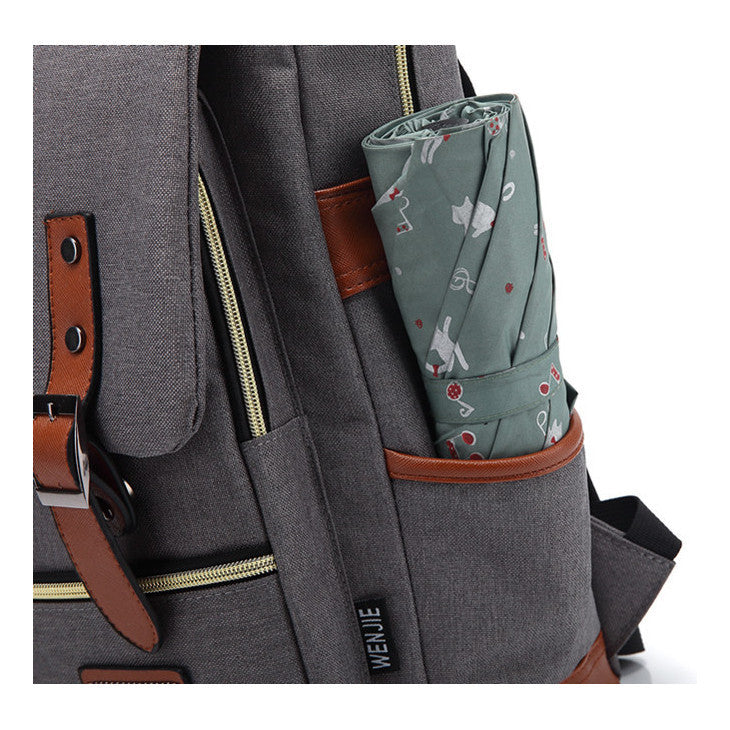 Academy Of Magic Print Teen Student School Bag For Men And Women Casual Belt Buckle Classic Backpack