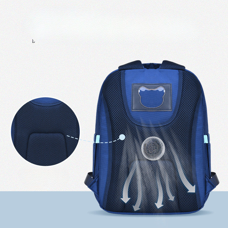 Primary School Backpack With Reduced Load, Spine Protection, And Water Splashing Prevention Backpack