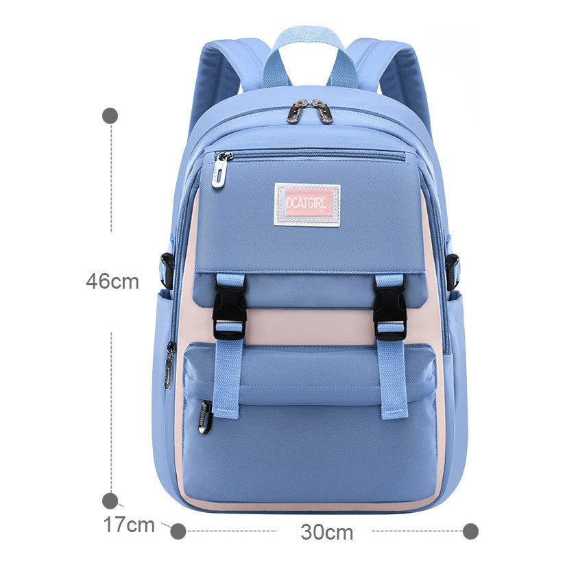 Student Backpack With Reduced Load And Spine Protection, Large Capacity Backpack