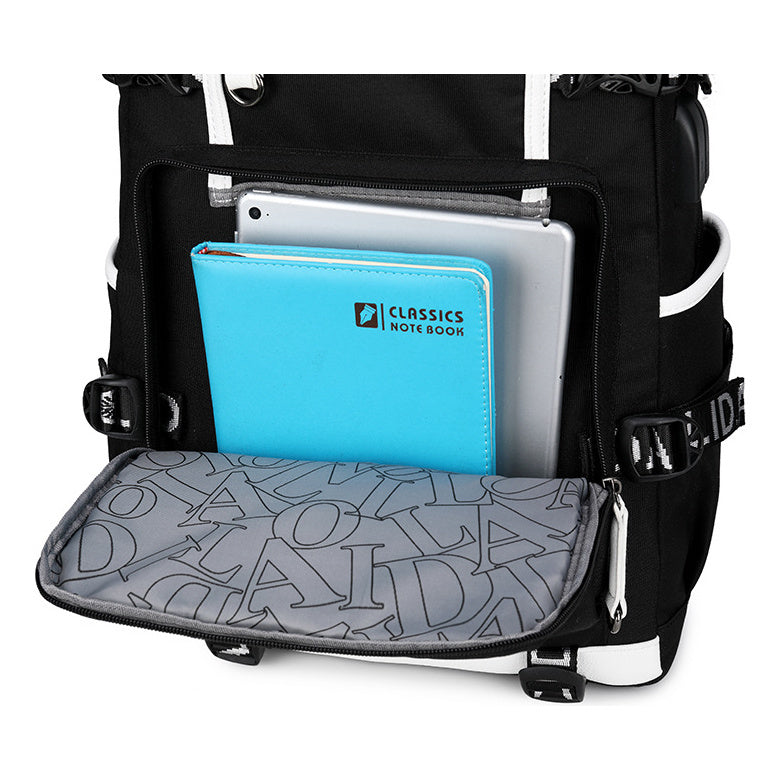 Printed Usb Youth Student Backpack For Men And Women's Leisure Large Capacity Travel Backpack