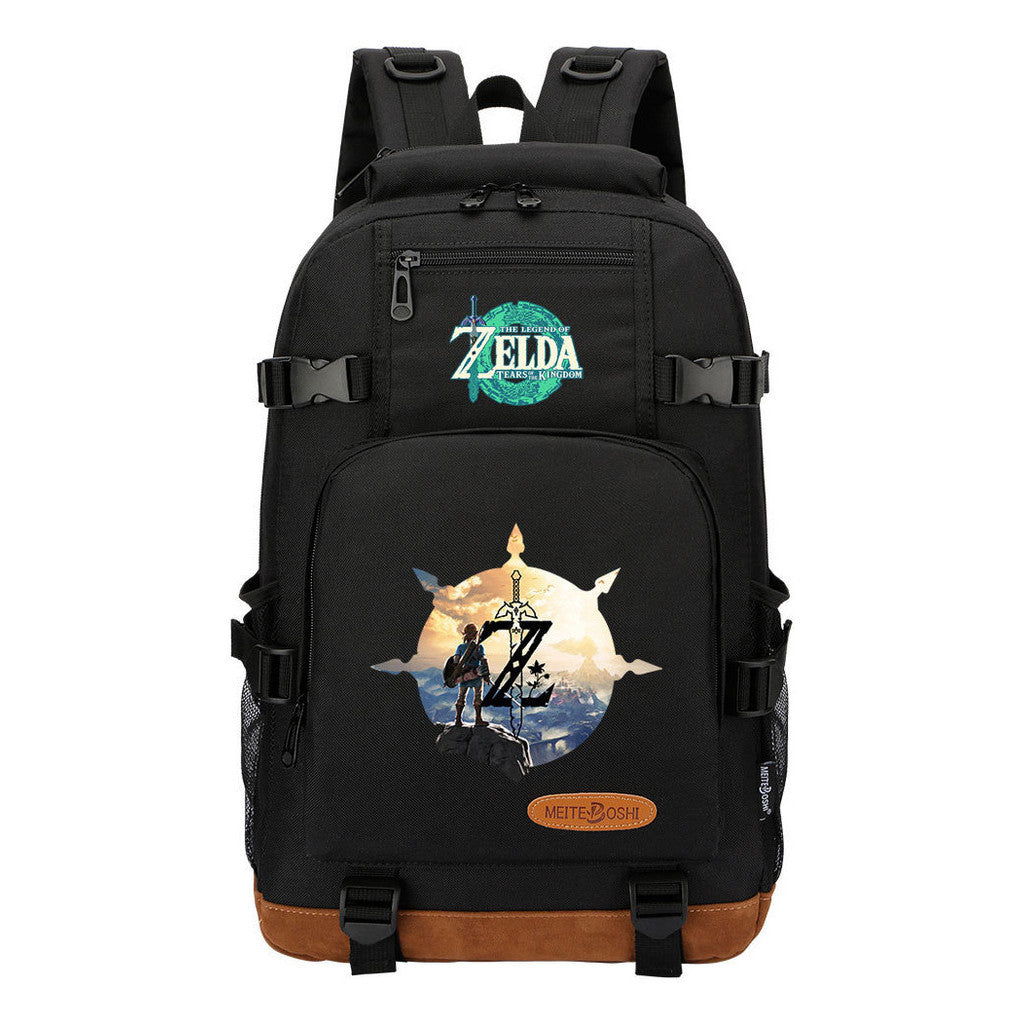 Printed Student Backpack For Men And Women's Leisure Travel Backpack