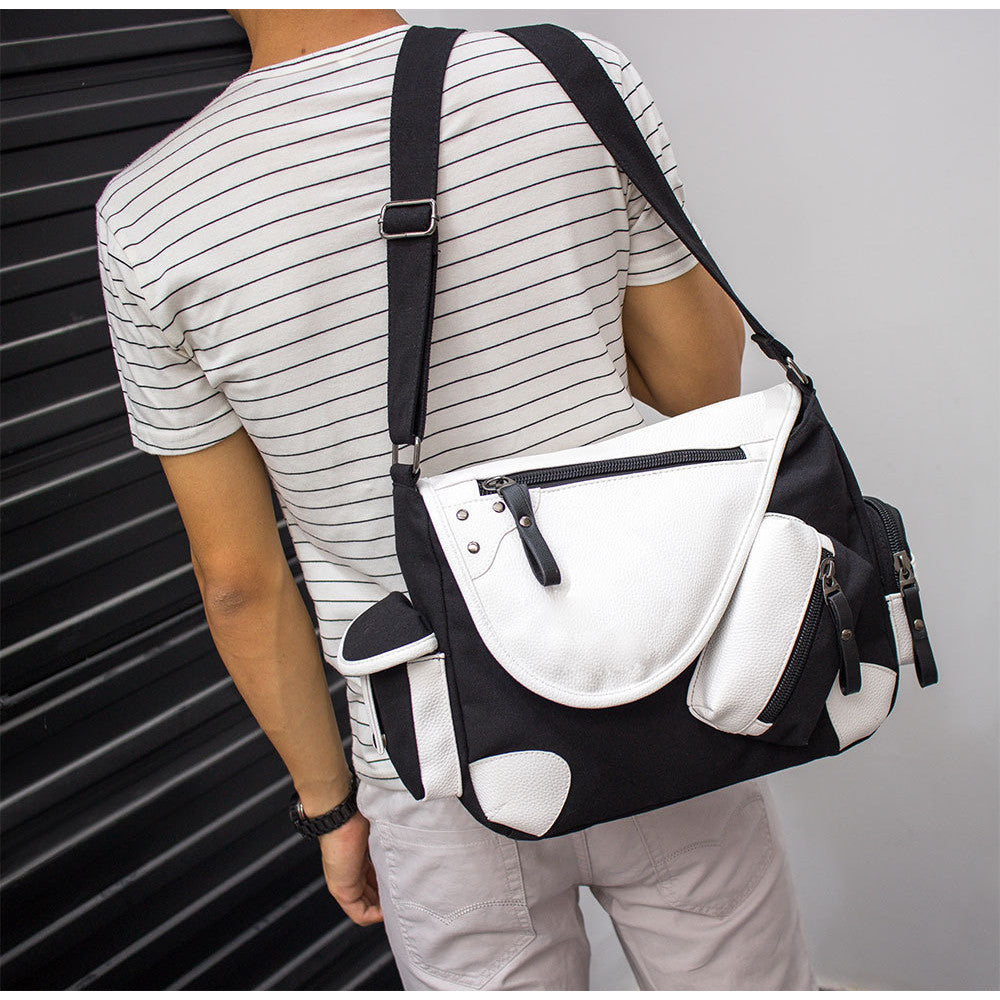 Super Mario Youth Student School Bag Canvas Shoulder Bag Casual Straddle Backpack
