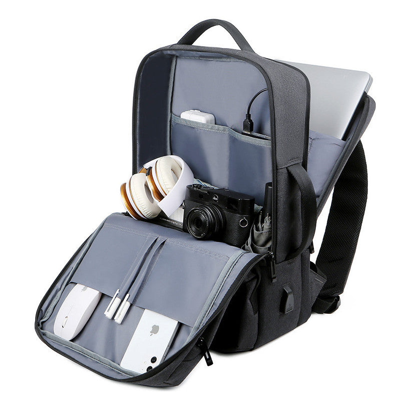 Business Backpack, Laptop Bag, Large Capacity Portable Travel Backpack, Waterproof Oxford Cloth Backpack