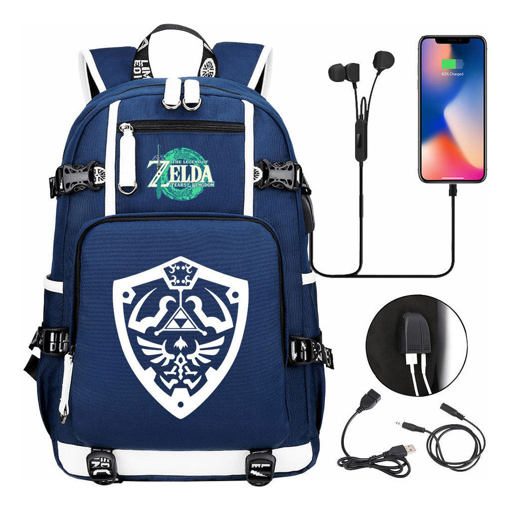 Printed Teenage Student Backpack For Men And Women's Leisure Travel Backpack
