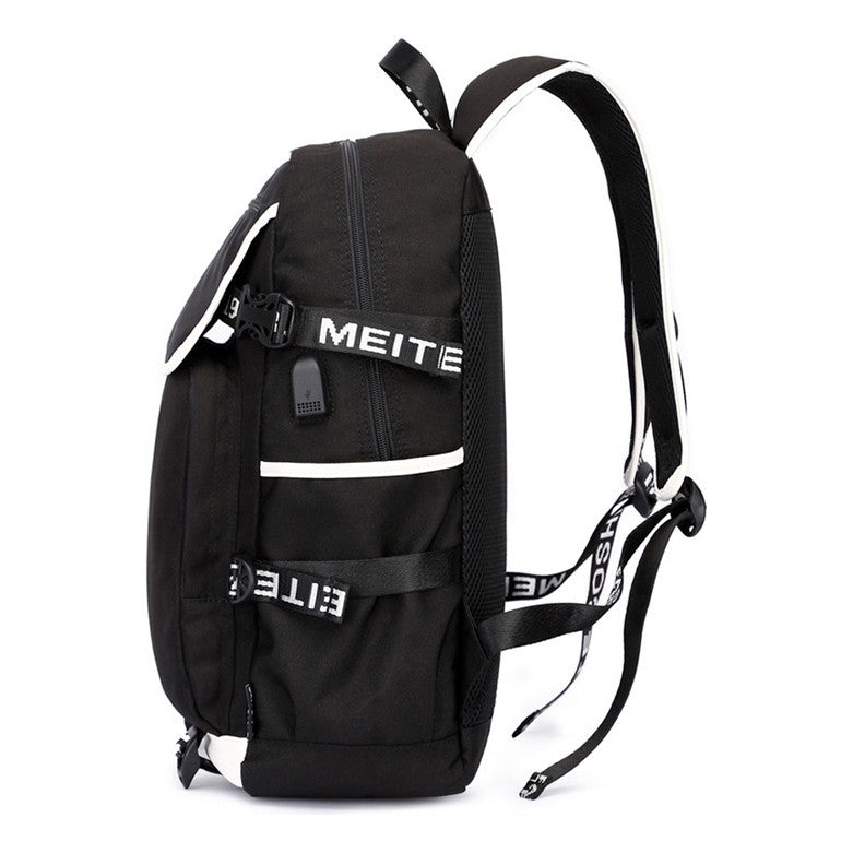 Anime Cartoon Usb Youth Student Backpack For Men And Women Leisure Backpack
