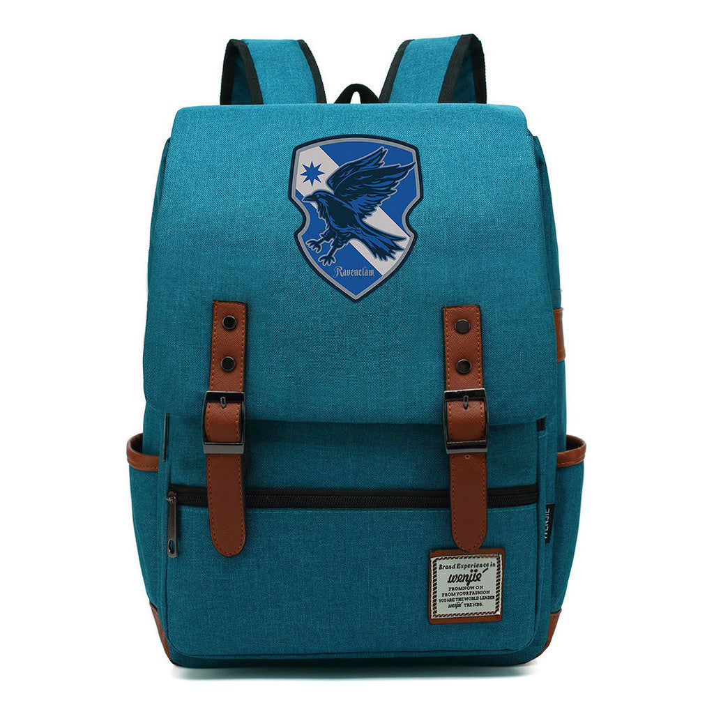 School Of Magic Printed Youth Schoolbag Leisure Belt Buckle Classic Backpack