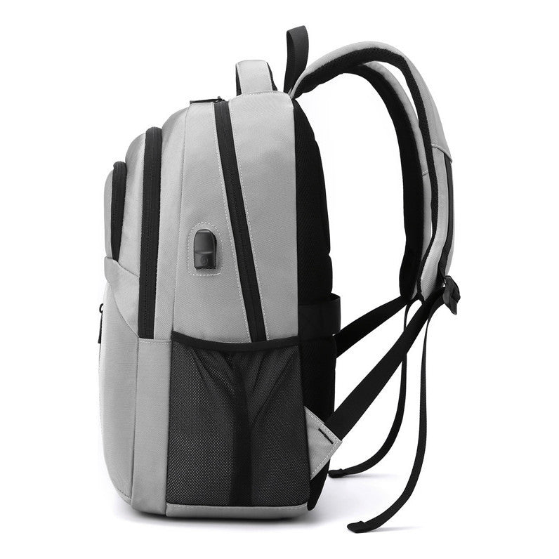 Student Backpack, Large Capacity Travel Bag, Computer Bag, Minimalist Oxford Cloth Backpack