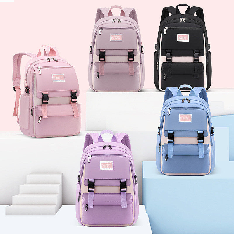 Student Backpack With Reduced Load And Spine Protection, Large Capacity Backpack