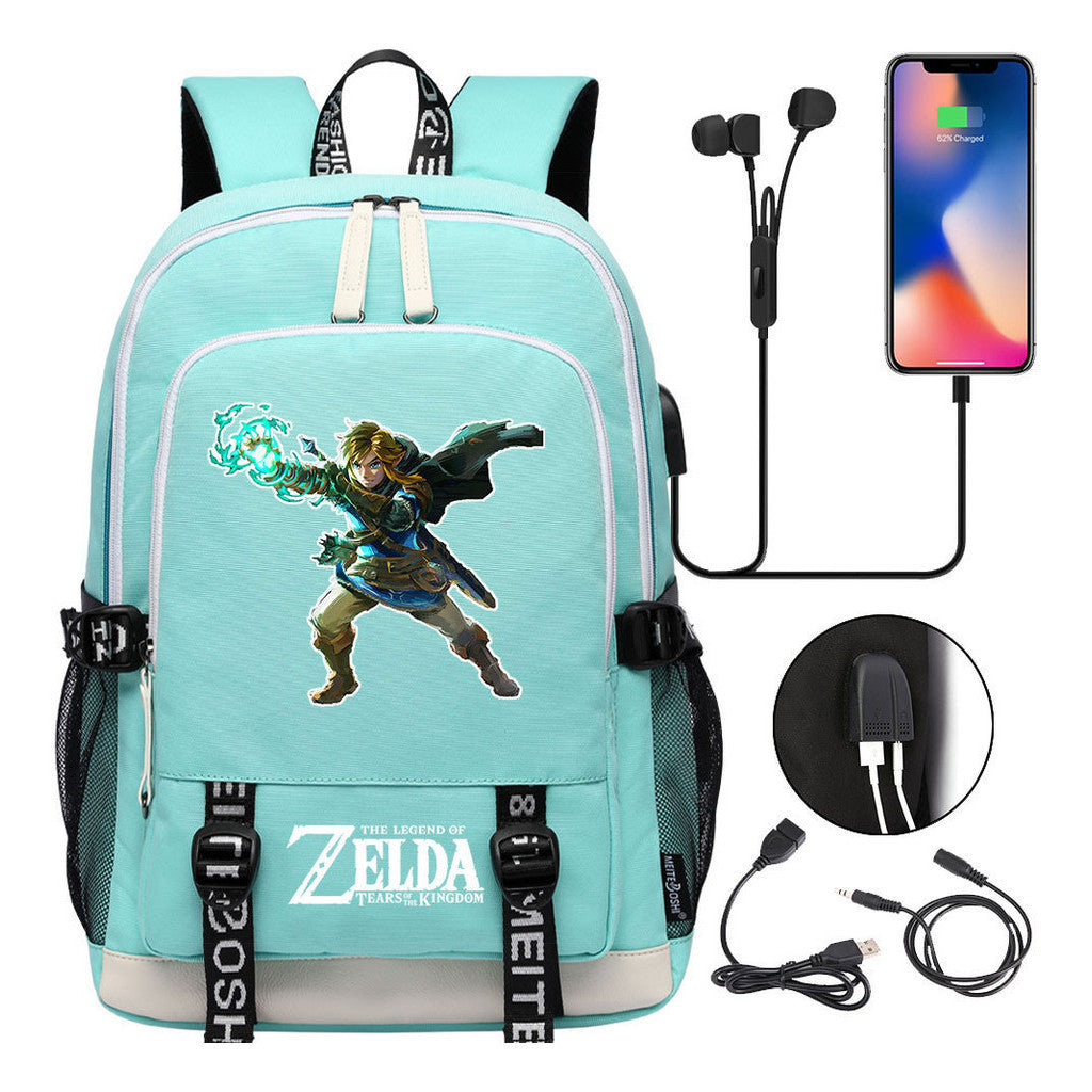 Usb Teen School Bag Men's And Women's Sports Backpacks