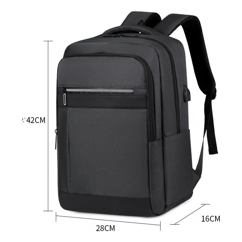Backpack, Large Capacity Travel Bag, Business Computer Bag, Male Student Backpack, Simple And Casual Backpack