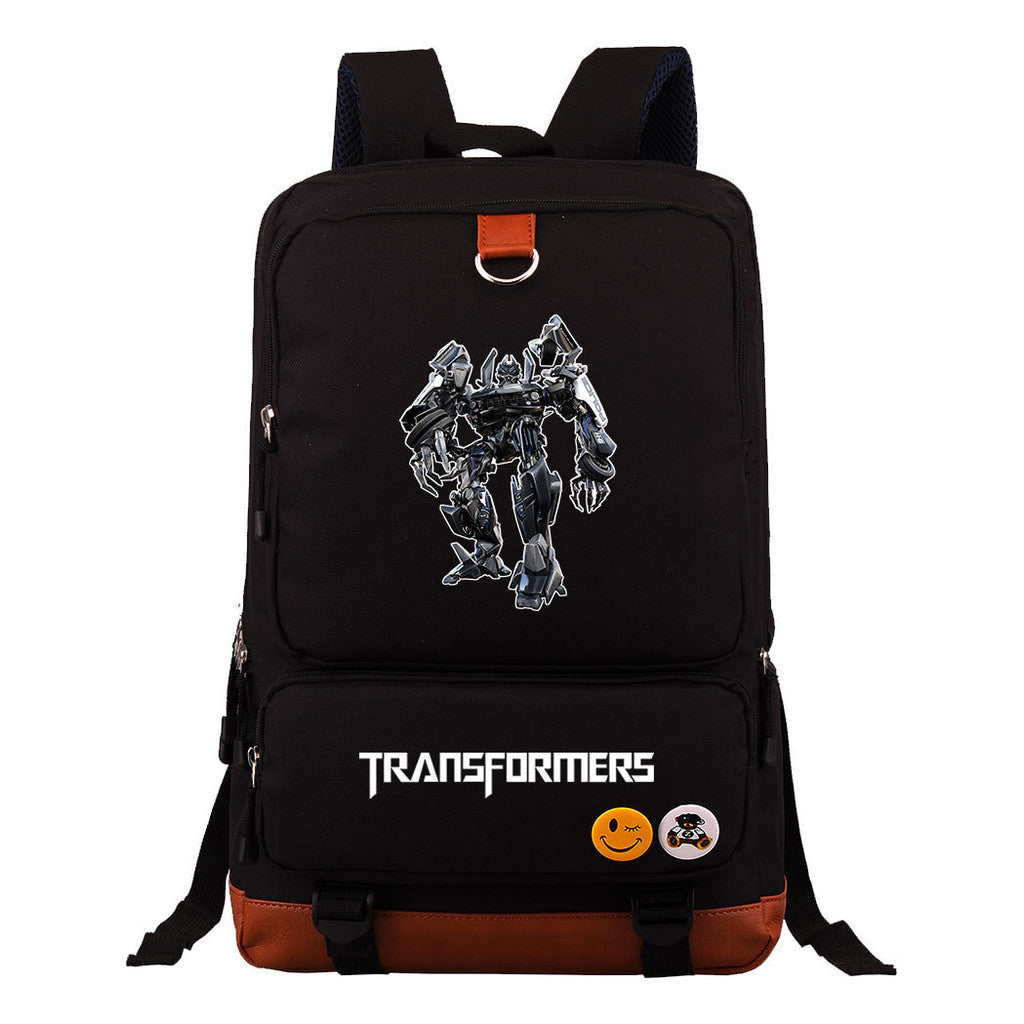 Transformed Mecha Youth Student Backpack, Men's And Women's Backpack, Travel Bag