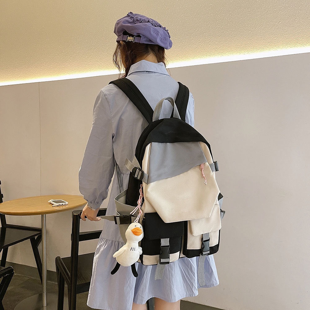 Printed USB Youth Student School Bag Leisure Large Capacity Travel Backpack