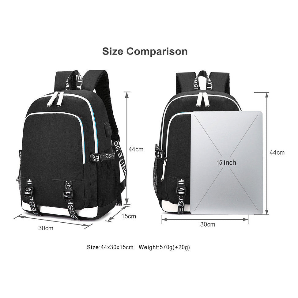 Youth Student Backpack Usb Men's And Women's Leisure Backpack