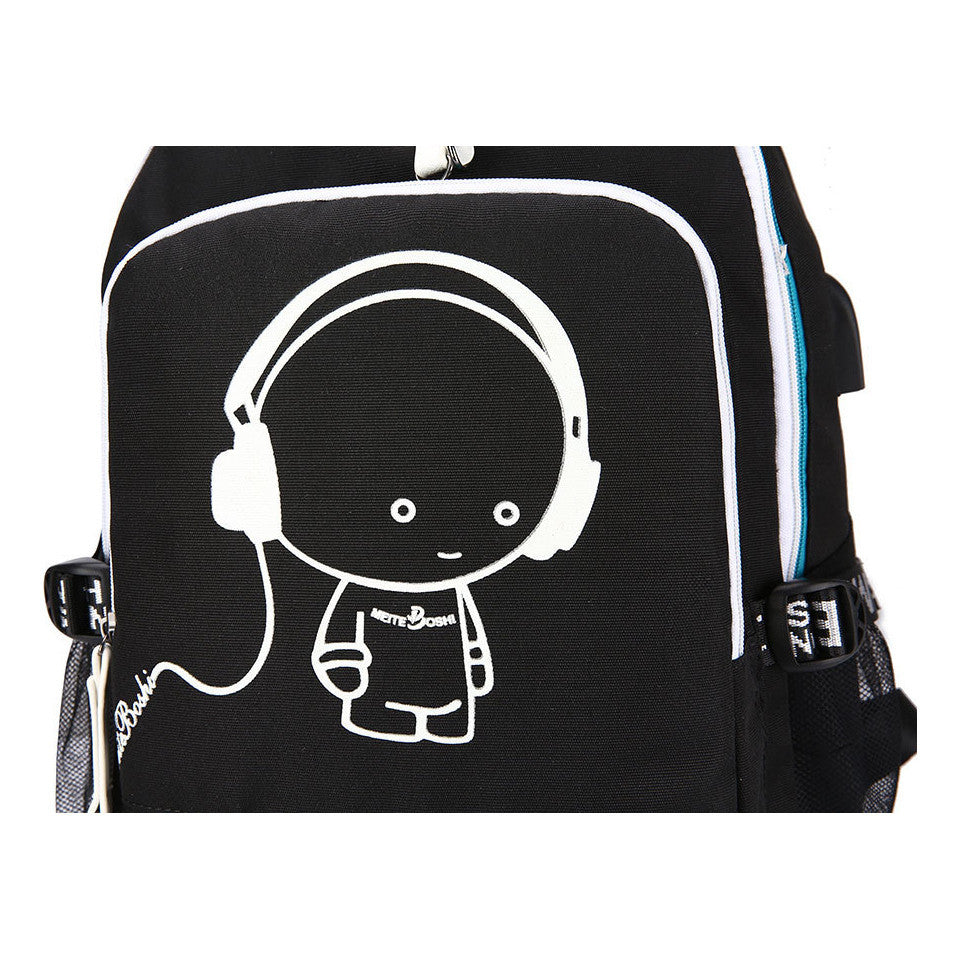 Superhero Printed Youth Primary And Secondary School Backpack Usb Men's And Women's Leisure Backpack