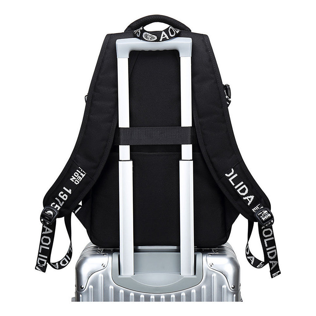 Football Star Mbappe Printed Usb Youth Student Backpack, Boy's And Girl's Backpack, Leisure Travel Backpack