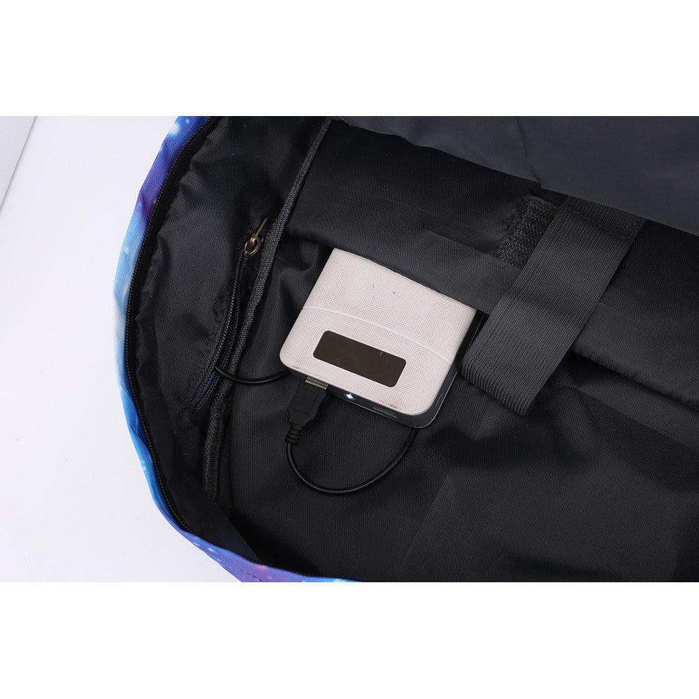 Toy Bear Game Usb Youth Student Backpack For Men And Women Leisure Travel Backpack