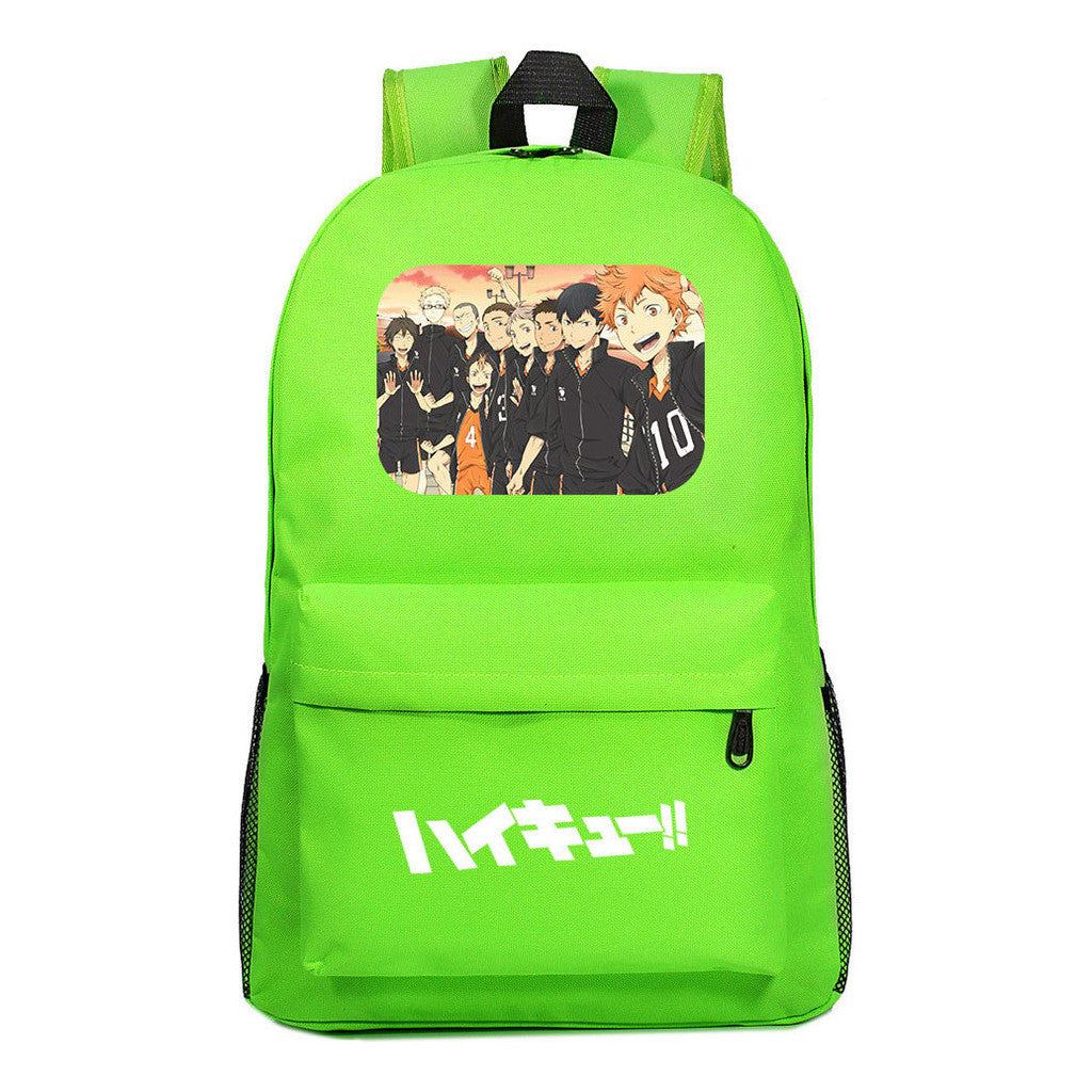 Fashion Volleyball Youth Flying Heart Printed Youth Student School Bag Men's And Women's Leisure Backpack