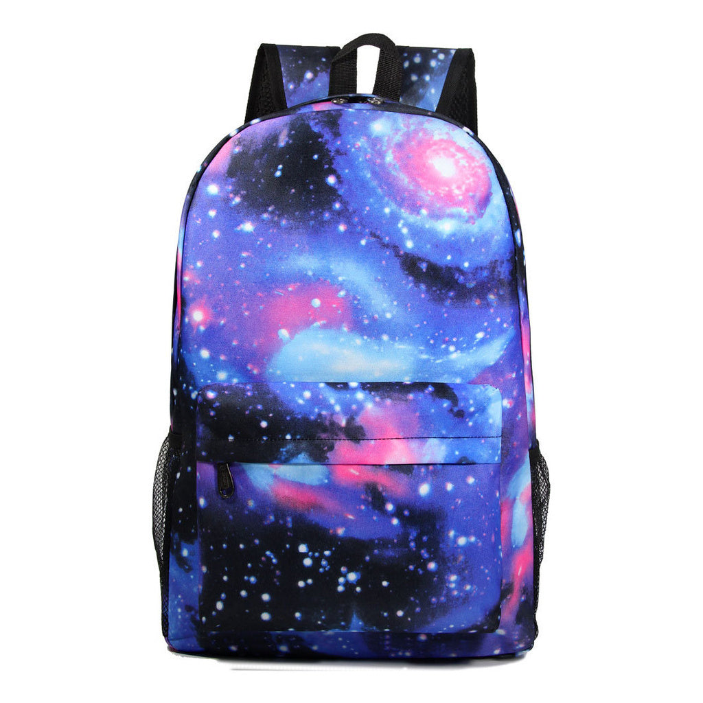 Printed Starry Sky Minimalist Youth Student Backpack For Men And Women's Leisure Travel Backpack