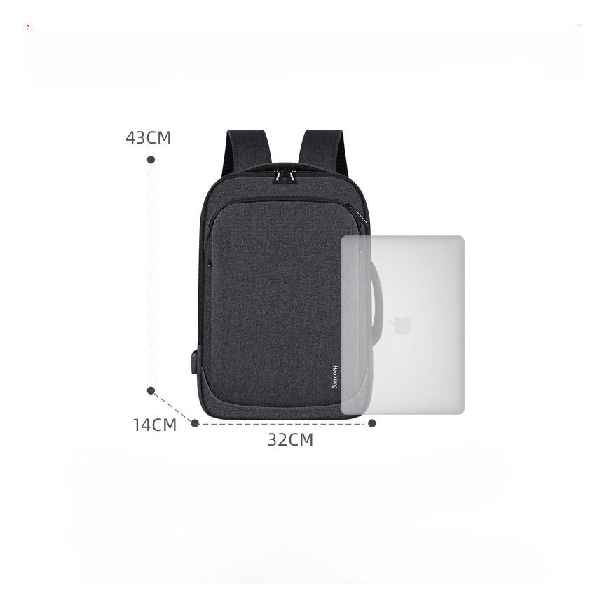 Backpack Computer Bag 15.6-inch Business Usb Splash Proof Minimalist Backpack