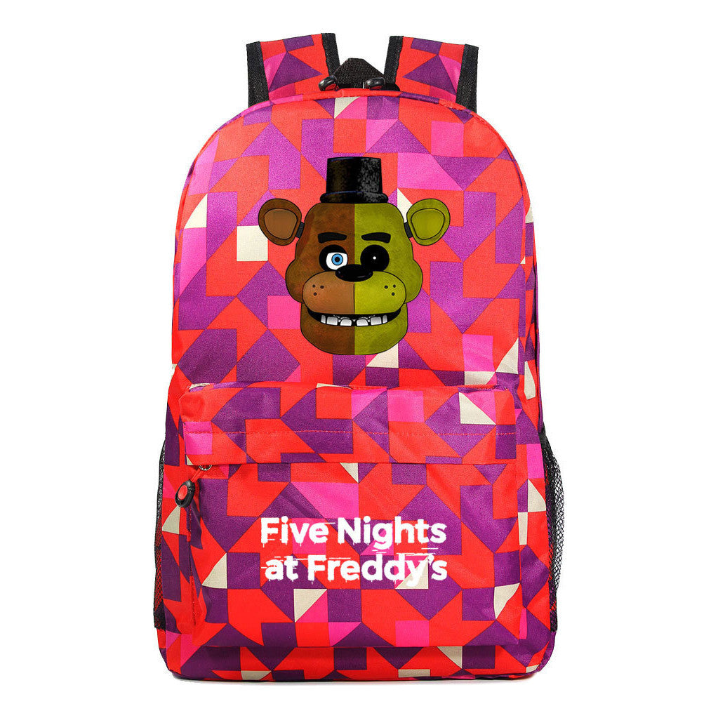 Fashion Toy Bear Game Fashion Starry Sky Youth Student Backpack Men's And Women's Leisure Backpack