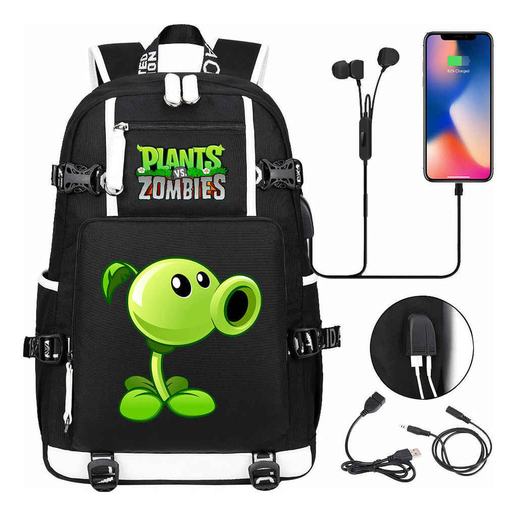 Game Battle Printed Usb Youth Student Backpack For Men And Women's Leisure Travel Backpack