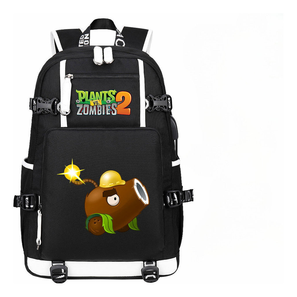 Printed Usb Youth Student Backpack For Men And Women's Leisure Travel Backpack