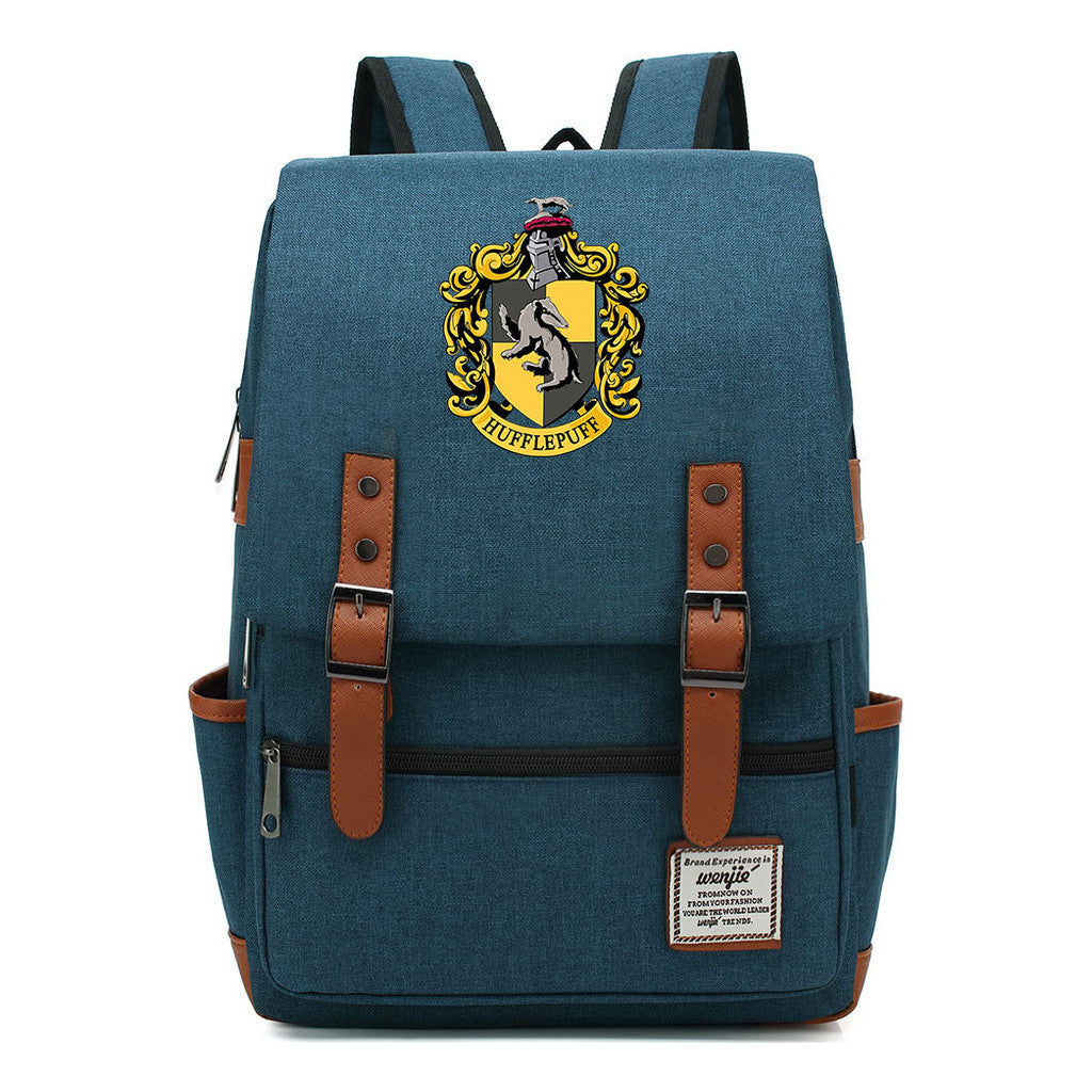 School Of Magic Printed Schoolbags For Men And Women Leisure Belt Buckle Classic Backpack 38*27*12.5cm