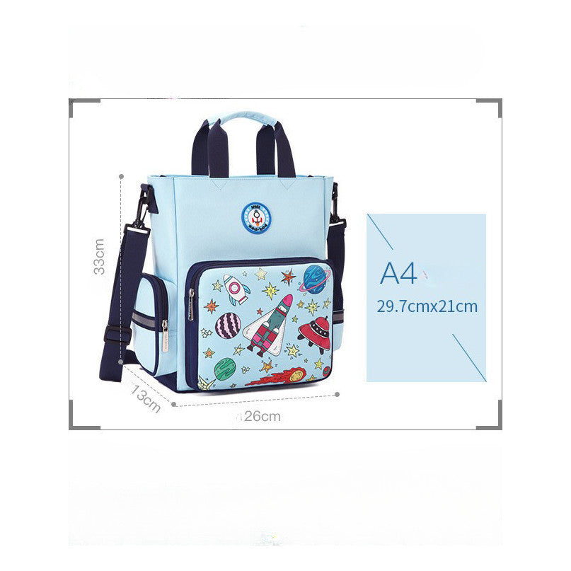 Student Handbag, Canvas Book Bag, Children's Shoulder Bag, Crossbody Bag